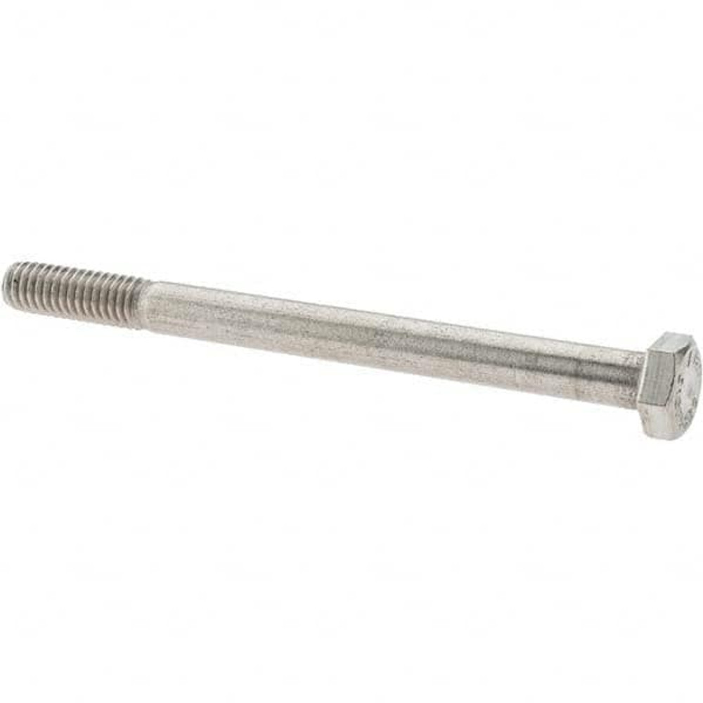 Value Collection -30589-4 Hex Head Cap Screw: 5/16-18 x 4", Grade 316 Stainless Steel, Uncoated