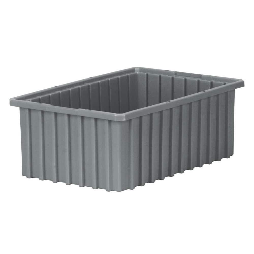 Akro-Mils 33166 GREY Polypropylene Dividable Storage Tote: 35 lb Capacity