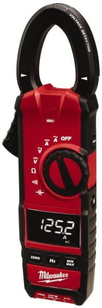 Milwaukee Tool 2237-20NST Clamp Meter: CAT III, 1.3" Jaw, Clamp On Jaw