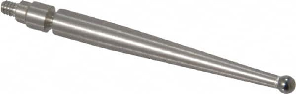 Mitutoyo 136290 Test Indicator Ball Contact Point: 0.0787" Ball Dia, 1.2" Contact Point Length, Carbide