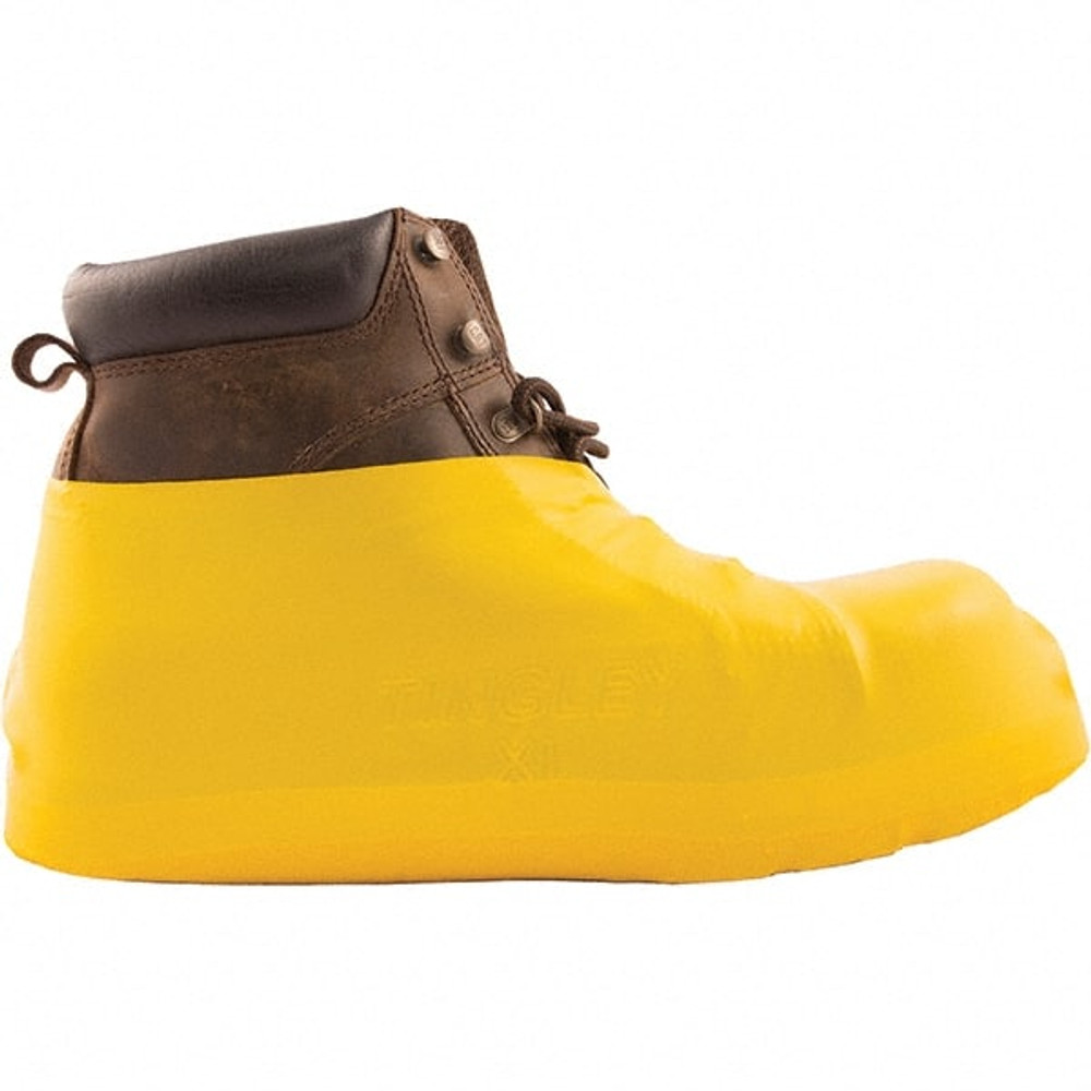 Tingley 6333.MD Shoe Cover: Size 7 to 9, Water-Resistant, Latex, Yellow