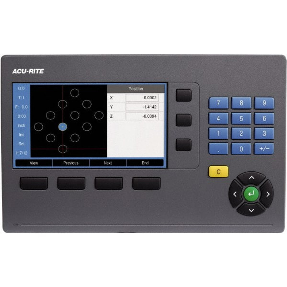 Acu-Rite M203-1224016 Milling DRO System: 3 Axis, 24" X-Axis Travel, 12" Y-Axis Travel