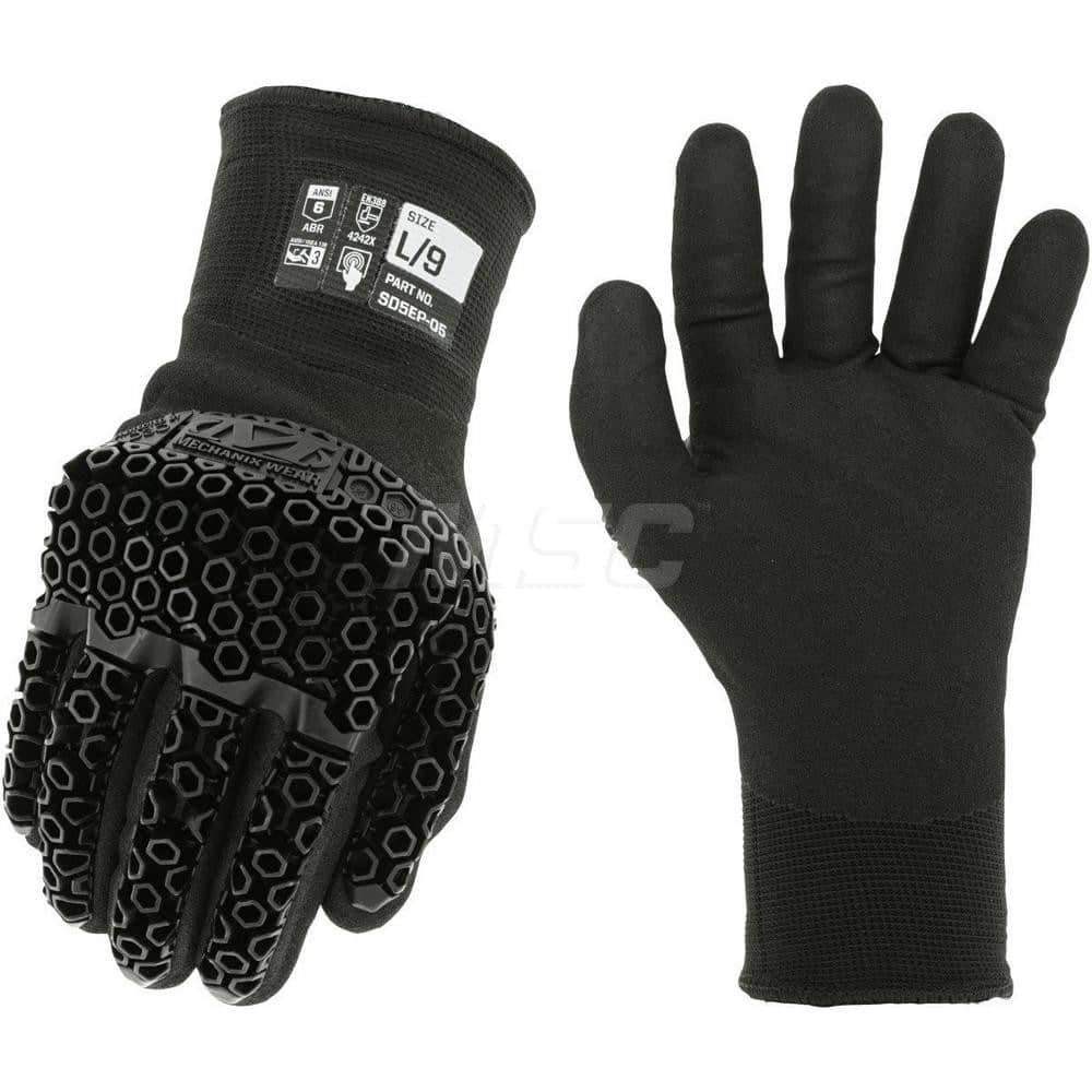 Mechanix Wear SD5EP-05-009 Work & General Purpose Gloves; Glove Type: Impact ; Lining Material: Acrylic ; Cuff Style: Knit ; Primary Material: Knit; Nylon ; Coating Material: Nitrile ; Coating Coverage: Palm