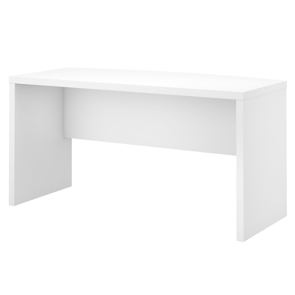 BUSH INDUSTRIES INC. KI60105-03 Bush Business Furniture Echo 60inW Bow-Front Computer Desk, Pure White, Standard Delivery