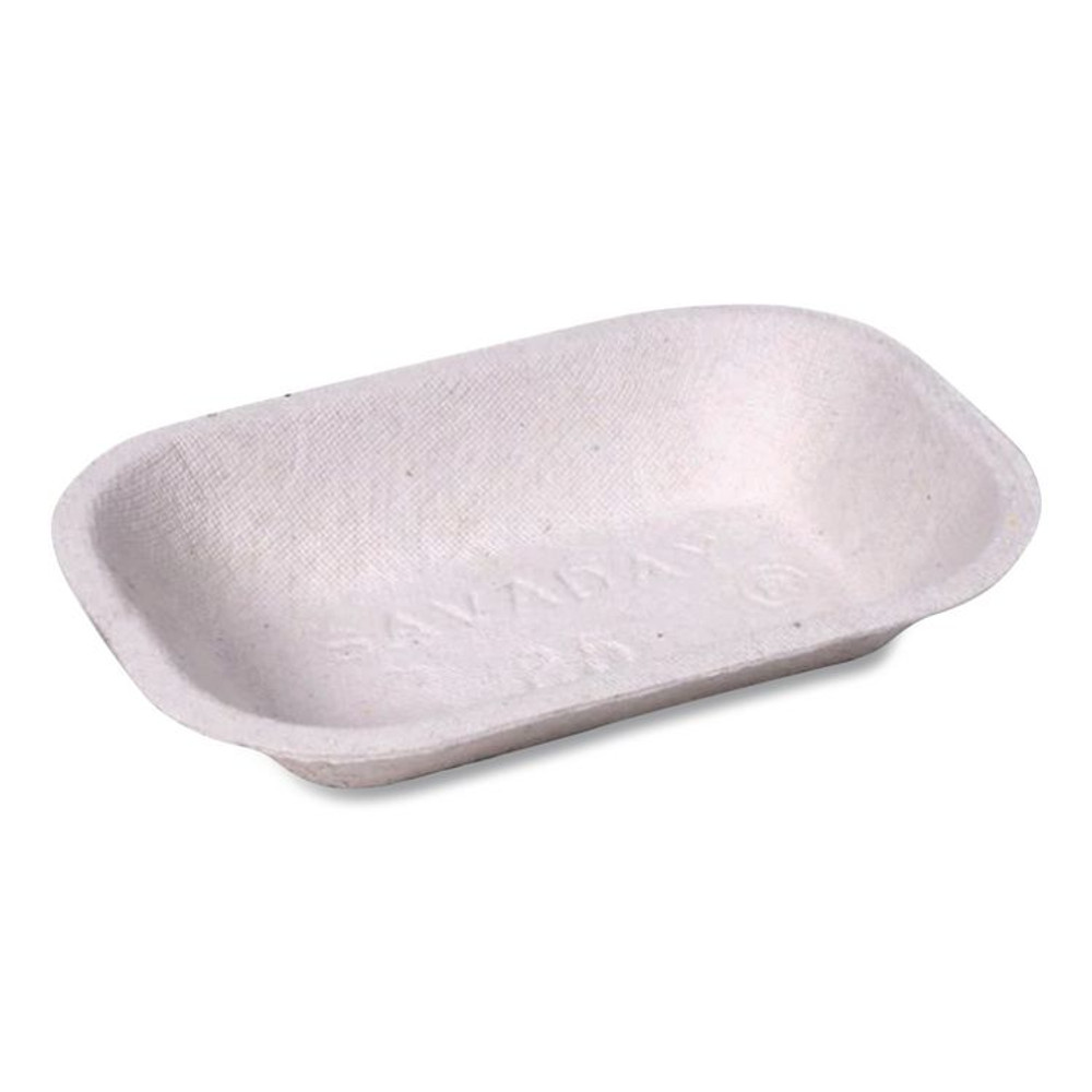 HUHTAMAKI Chinet® 10403CT Savaday Molded Fiber Food Tray, 5 x 7, Beige, Paper, 250/Bag, 4 Bags/Carton