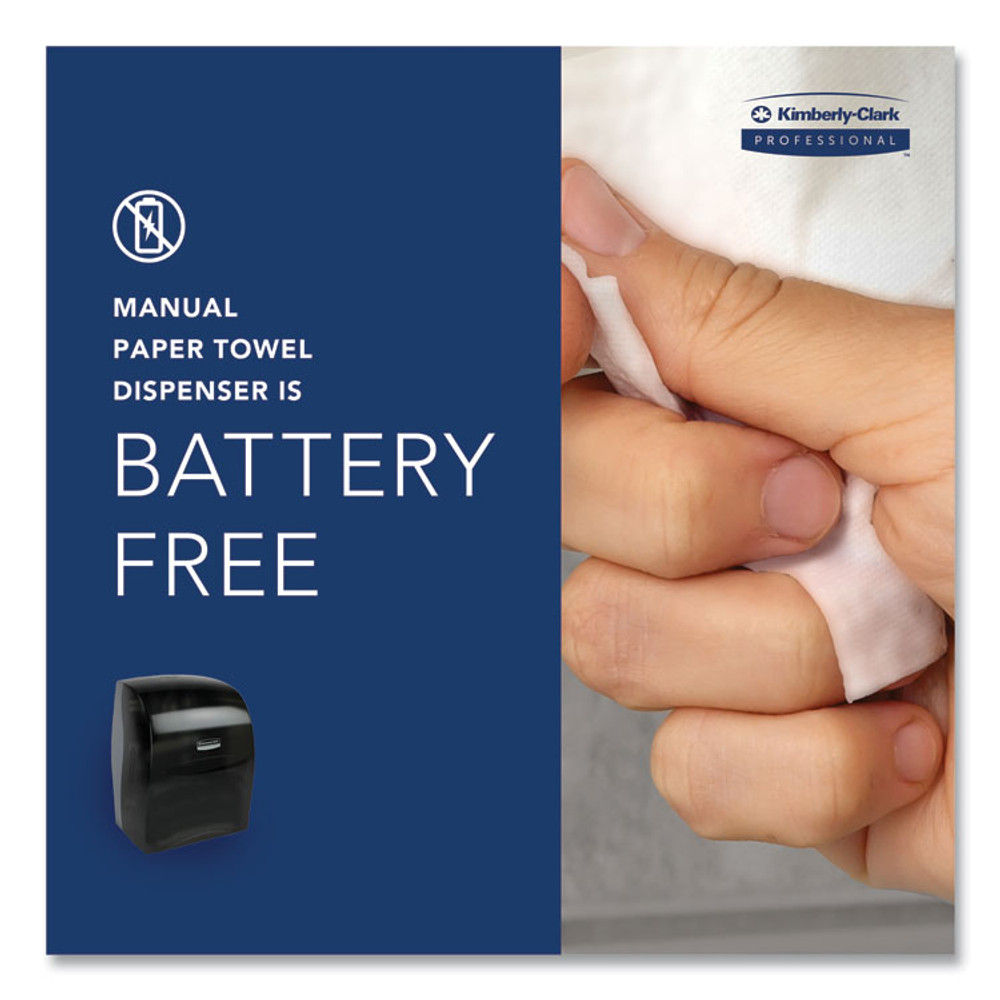 KIMBERLY-CLARK PROFESSIONAL Professional* 09990 Sanitouch Hard Roll Towel Dispenser, For 1.5" Core, 12.63 x 10.2 x 16.13, Smoke