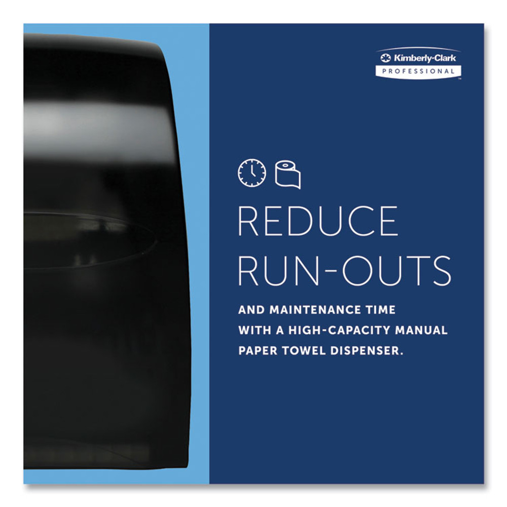 KIMBERLY-CLARK PROFESSIONAL Professional* 09990 Sanitouch Hard Roll Towel Dispenser, For 1.5" Core, 12.63 x 10.2 x 16.13, Smoke