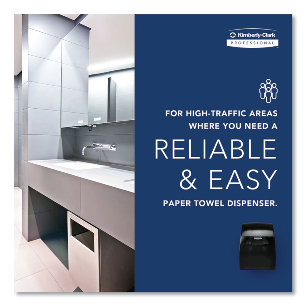 KIMBERLY-CLARK PROFESSIONAL Professional* 09990 Sanitouch Hard Roll Towel Dispenser, For 1.5" Core, 12.63 x 10.2 x 16.13, Smoke