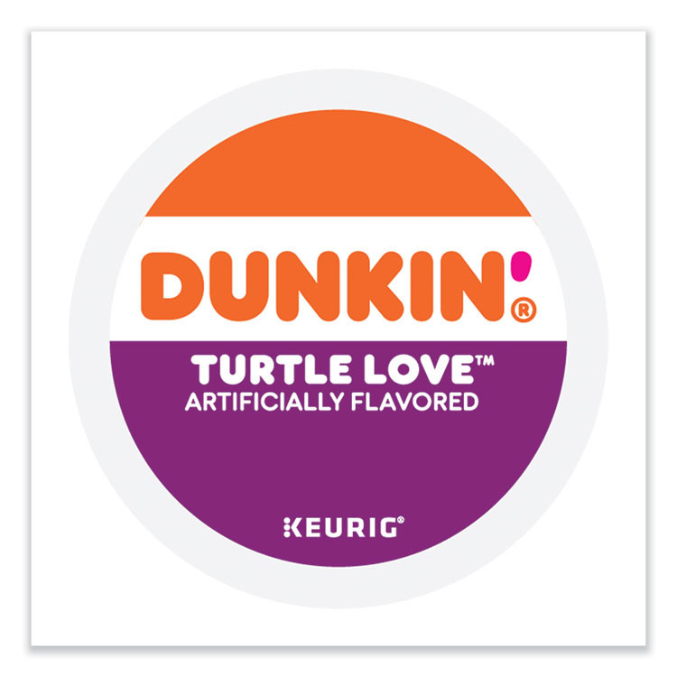 KEURIG DR PEPPER Dunkin'® 5000367615 K-Cup Pods, Turtle Love Coffee, 22/Box
