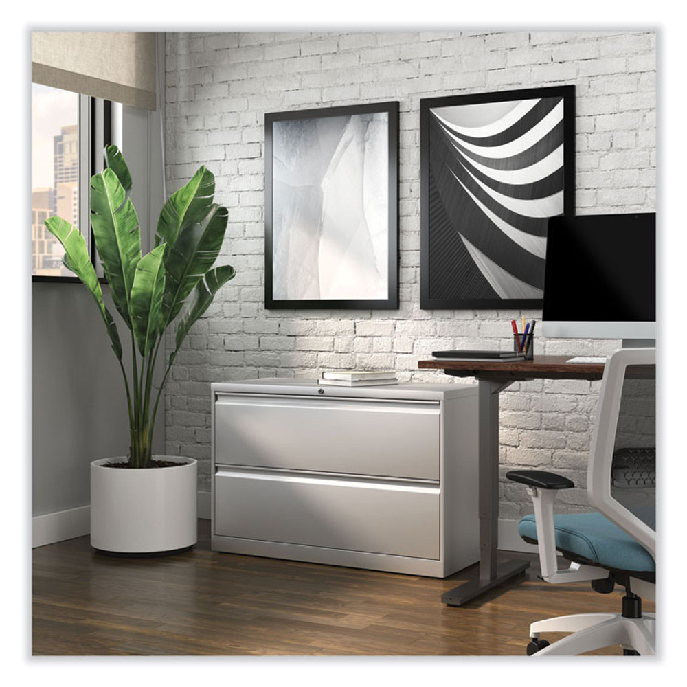ALERA HLF4229LG Lateral File, 2 Legal/Letter-Size File Drawers, Light Gray, 42" x 18.63" x 28"