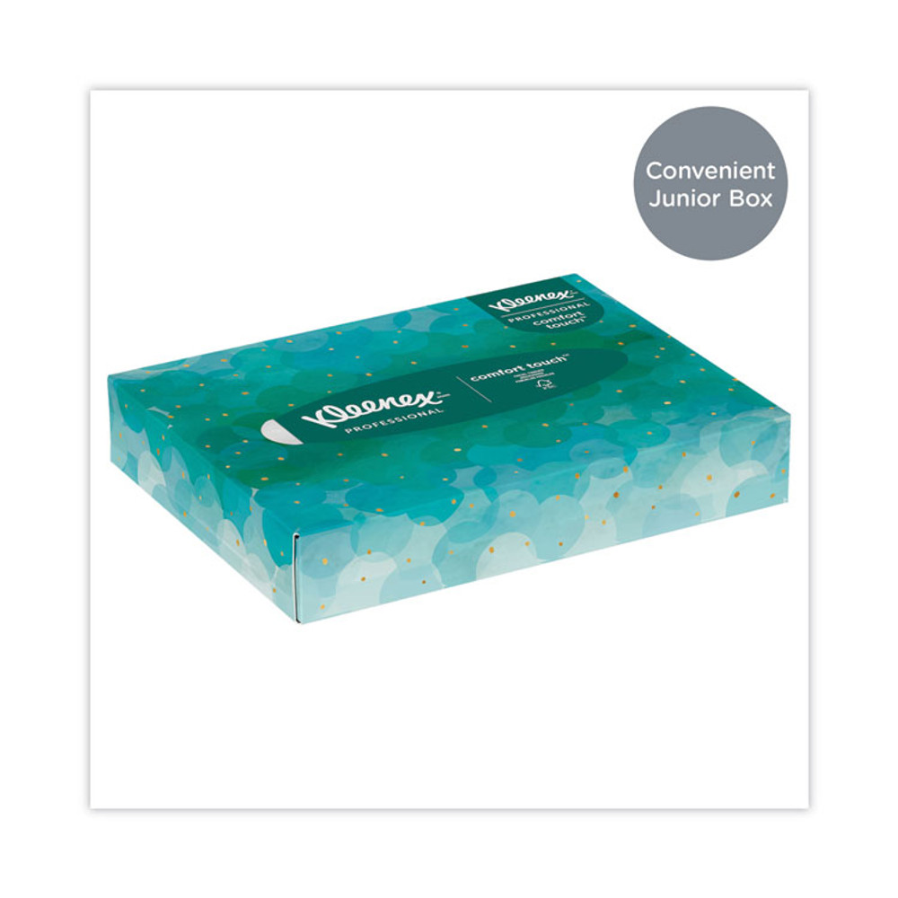 KIMBERLY CLARK Kleenex® 21195 White Facial Tissue Junior Pack, 2-Ply, 48 Sheets/Box, 64 Boxes/Carton