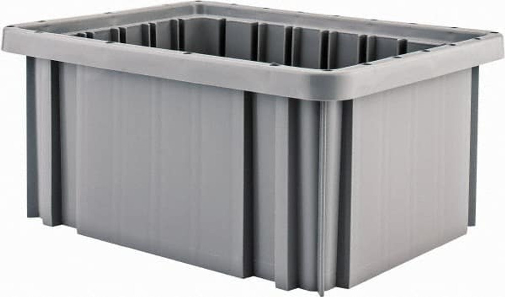 Quantum Storage DG91050GY Polypropylene Dividable Storage Tote: 50 lb Capacity