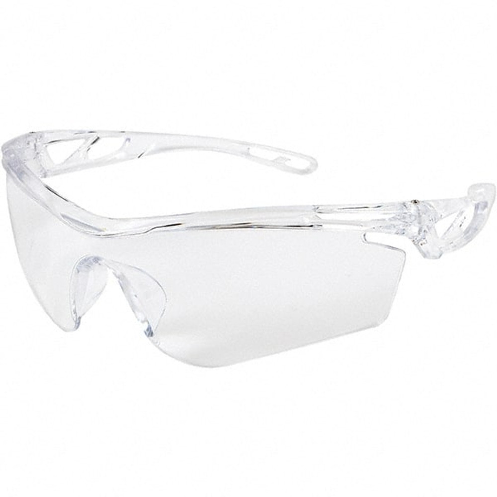 MCR Safety CL410AF Safety Glass: Anti-Fog & Scratch-Resistant, Polycarbonate, Clear Lenses, Frameless, UV Protection