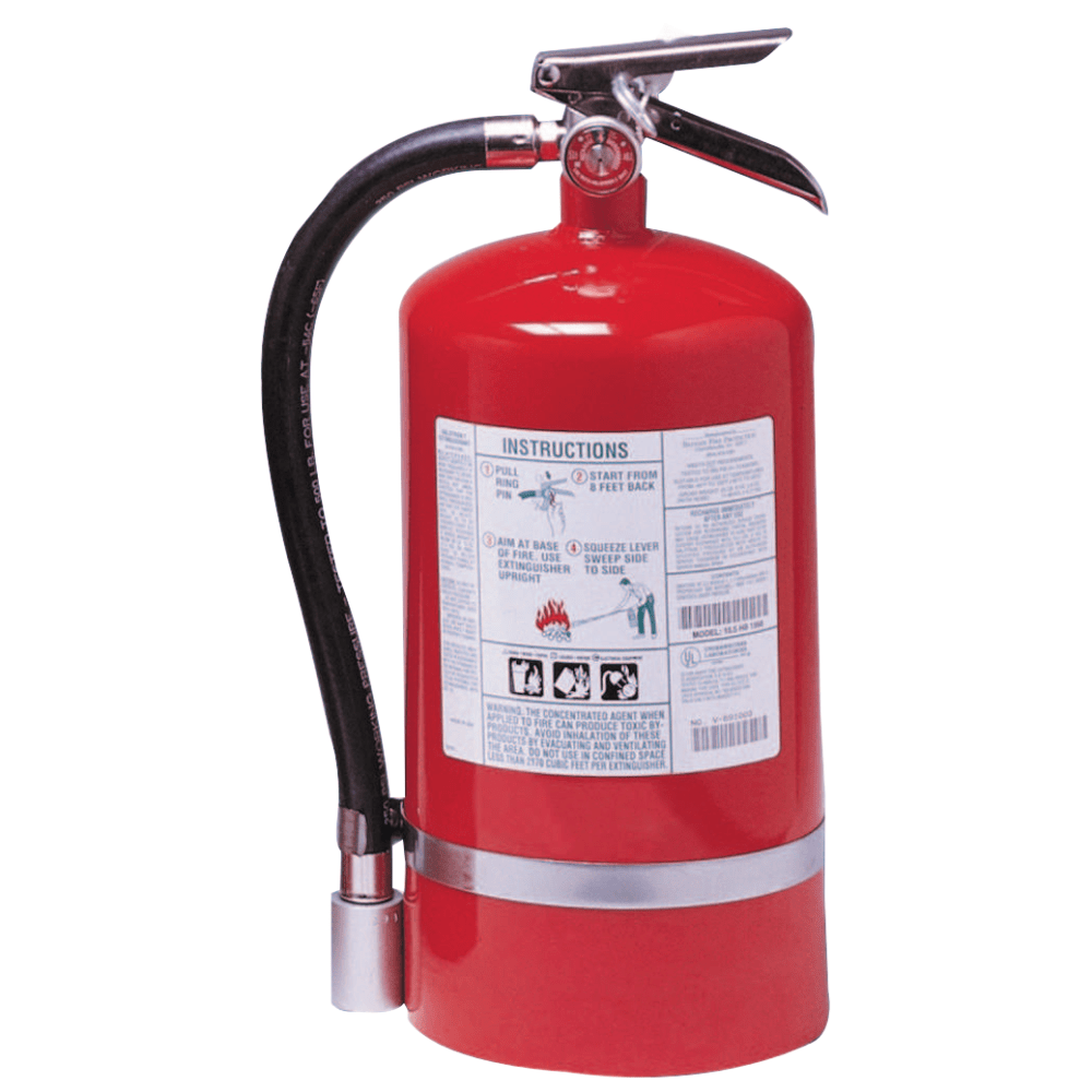 KIDDE FIRE AND SAFETY 466730 Halotron I Fire Extinguishers, For Class B and C Fires, 15 1/2 lb Cap. Wt.