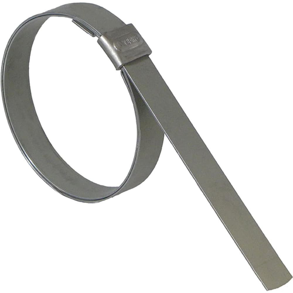 Band-It JS3189 7" ID, Galvanized Steel Preformed J-Type Clamp