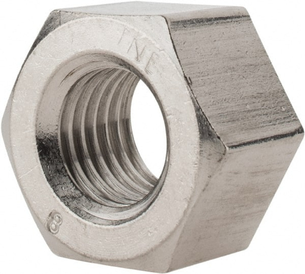 Value Collection R63081449 1-8 UNC Stainless Steel Right Hand Heavy Hex Nut