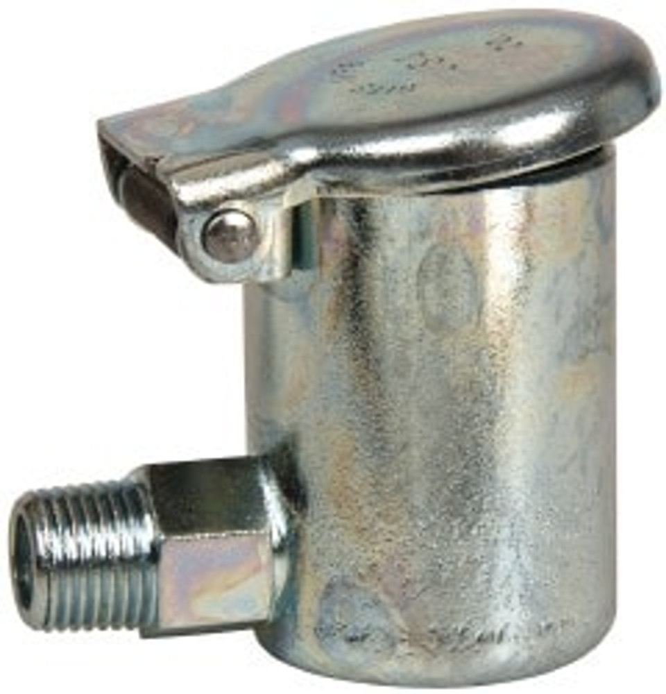 Gits 02003 3/16 Ounce Capacity, 1/8-27 Thread, Steel, Zinc Plated, Elbow with Hex Body, Oil Cup