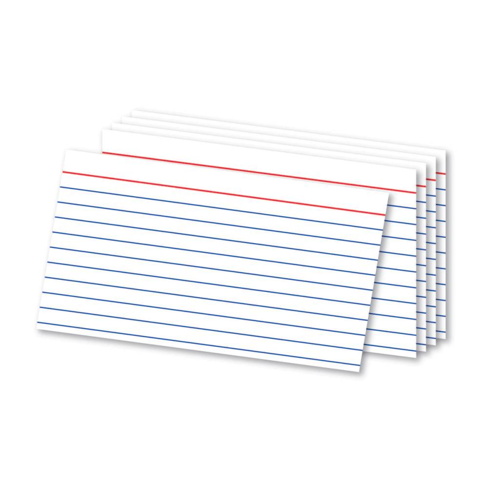 Ideal for studying, presenting and list making  Quality engineering with precision cuts for a uniform size.  Ruled design helps you write clearly and neatly.  3in x 5in is the perfect size for your projects and note taking.  Excellent tool for studying and making quick references.