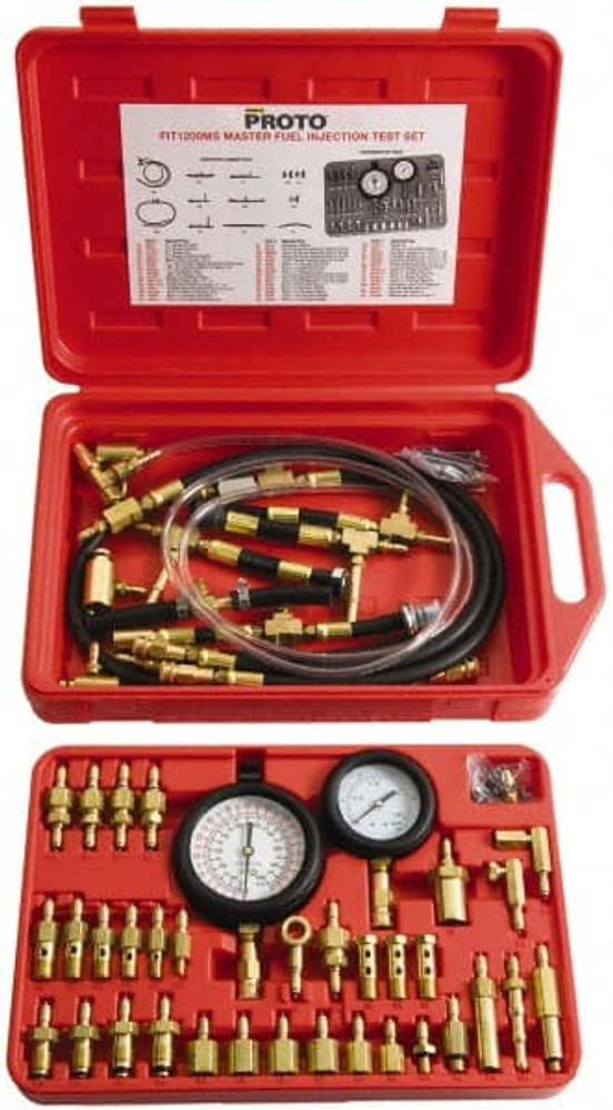 Proto JFP1200MS 2' Hose Length, 0 to 145 psi, Mechanical Automotive Fuel Injection Tester