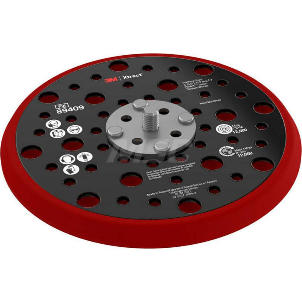 3M Disc Backing Pad: 5" Dia, Hook & Loop 7100273463