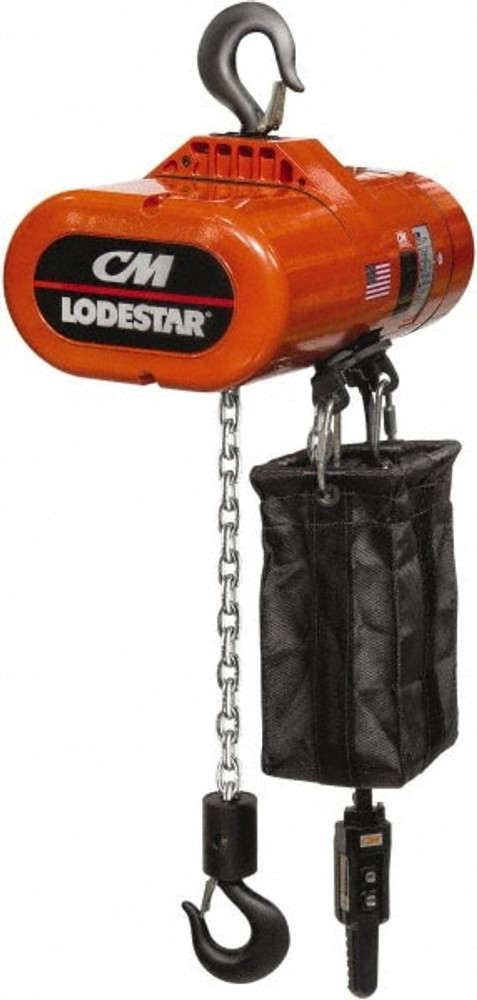 CM 3565S1 Electric Chain Hoist: 2 Ton Working Load Limit