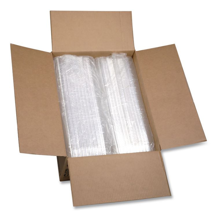 PACTIV EVERGREEN CORPORATION 0CI8D17S0000 OPS Dome-Style Lid, 17S Deep Dome, 8.3 x 4.8 x 2.1, Clear, Plastic, 250/Carton