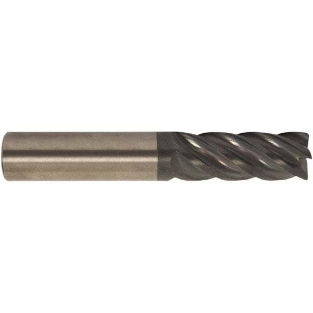 Accupro 6502892 Corner Radius End Mill: 1" Dia, 1-1/4" LOC, 0.1200" Radius, 5 Flute, Solid Carbide