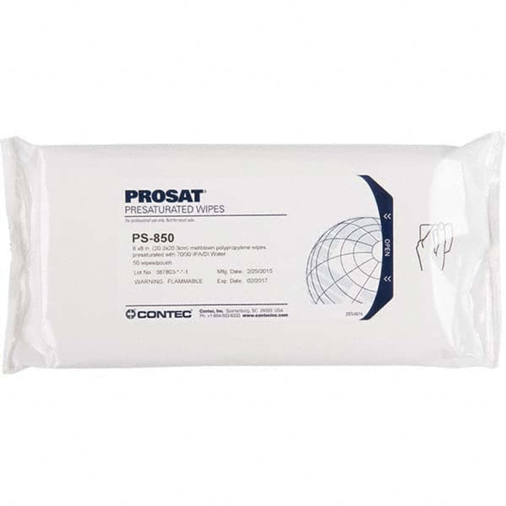 Contec Professional PS-850 Clean Room Wipes: Pre-Moistened