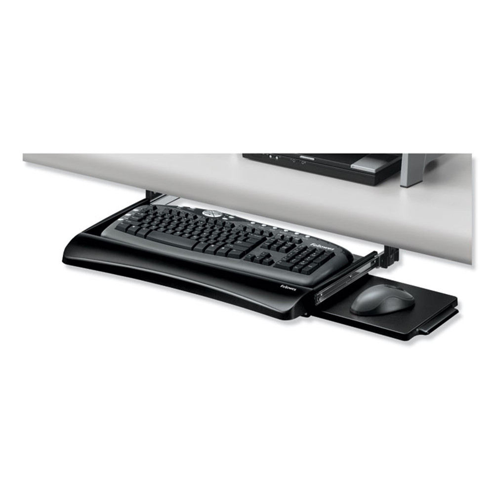 FELLOWES MFG. CO. 9140303 Office Suites Underdesk Keyboard Drawer, 20.13w x 7.75d, Black