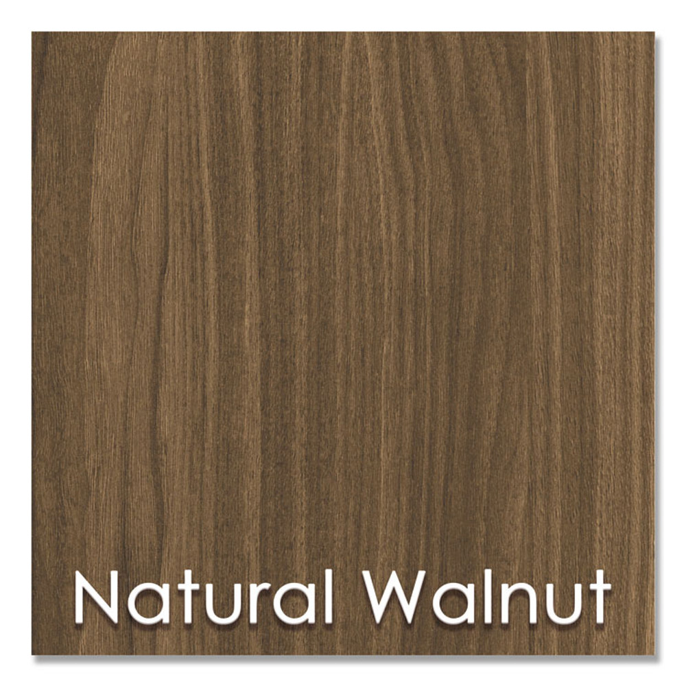LINEA ITALIA UR604NW Urban Series Cabinet Credenza Pedestal with Lateral File, 35.25w x 15.25d x 23.75h, Natural Walnut