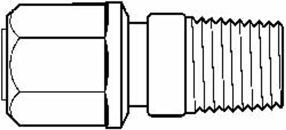 NewAge Industries 5320952 Compression Tube Connector: 3/8" Thread, 1/2" Tube OD