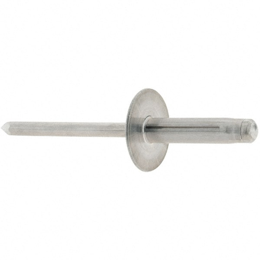 RivetKing. ABL0625P100 Peel Blind Rivet: Large Flange Head, Aluminum Body, Aluminum Mandrel