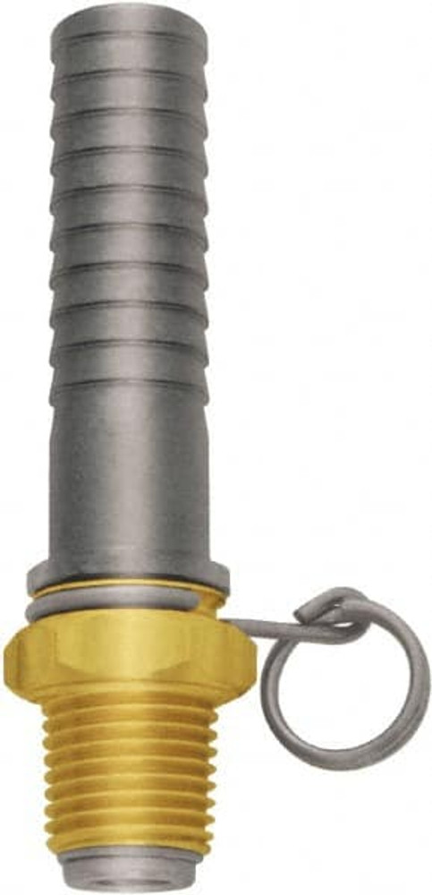 SANI-LAV N21 Barbed Hose Fitting: 1/2" x 1/2" ID Hose, Male Connector