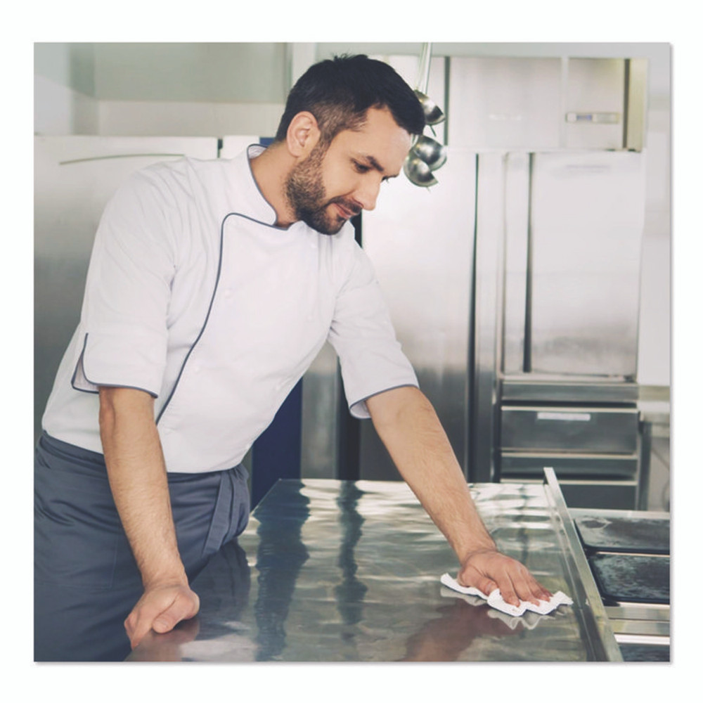 SANI PROFESSIONAL P54072PK Sani-Cloth Bleach Germicidal Disposable Wipes, Deep-Well Lid Canister, 10.5 x 6, 75/Canister