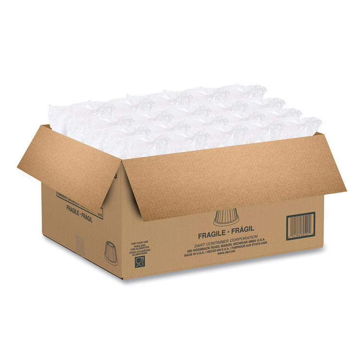 DART 20HDLC D-T Sundae/Cold Cup Lids, Fits 5 oz to 32 oz Cold Cups, Plastic, Clear, 50/Pack, 20 Packs/Carton