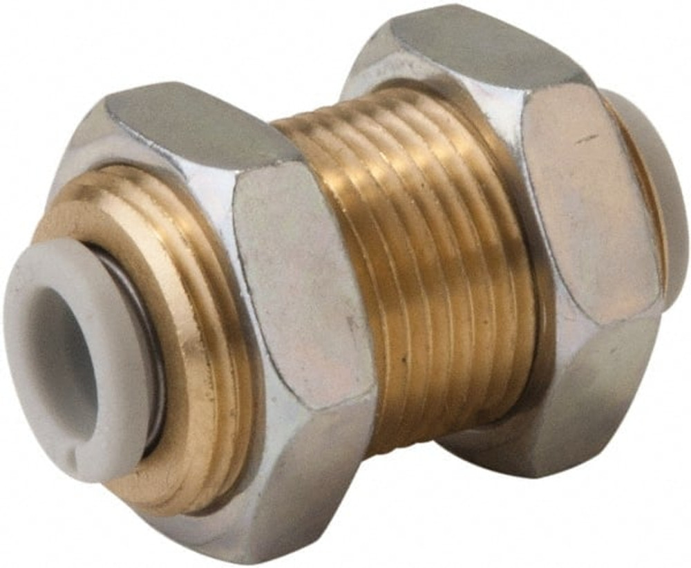 SMC PNEUMATICS KQ2E08-00A Push-to-Connect Tube Fitting: Bulkhead Union, M16 x 1 Thread