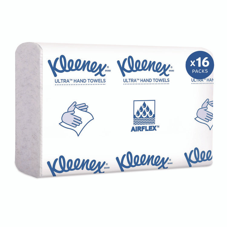 KIMBERLY-CLARK PROFESSIONAL Kleenex® 46321 Reveal Multi-Fold Towels, 2-Ply, 8 x 9.4, White, 16/Carton