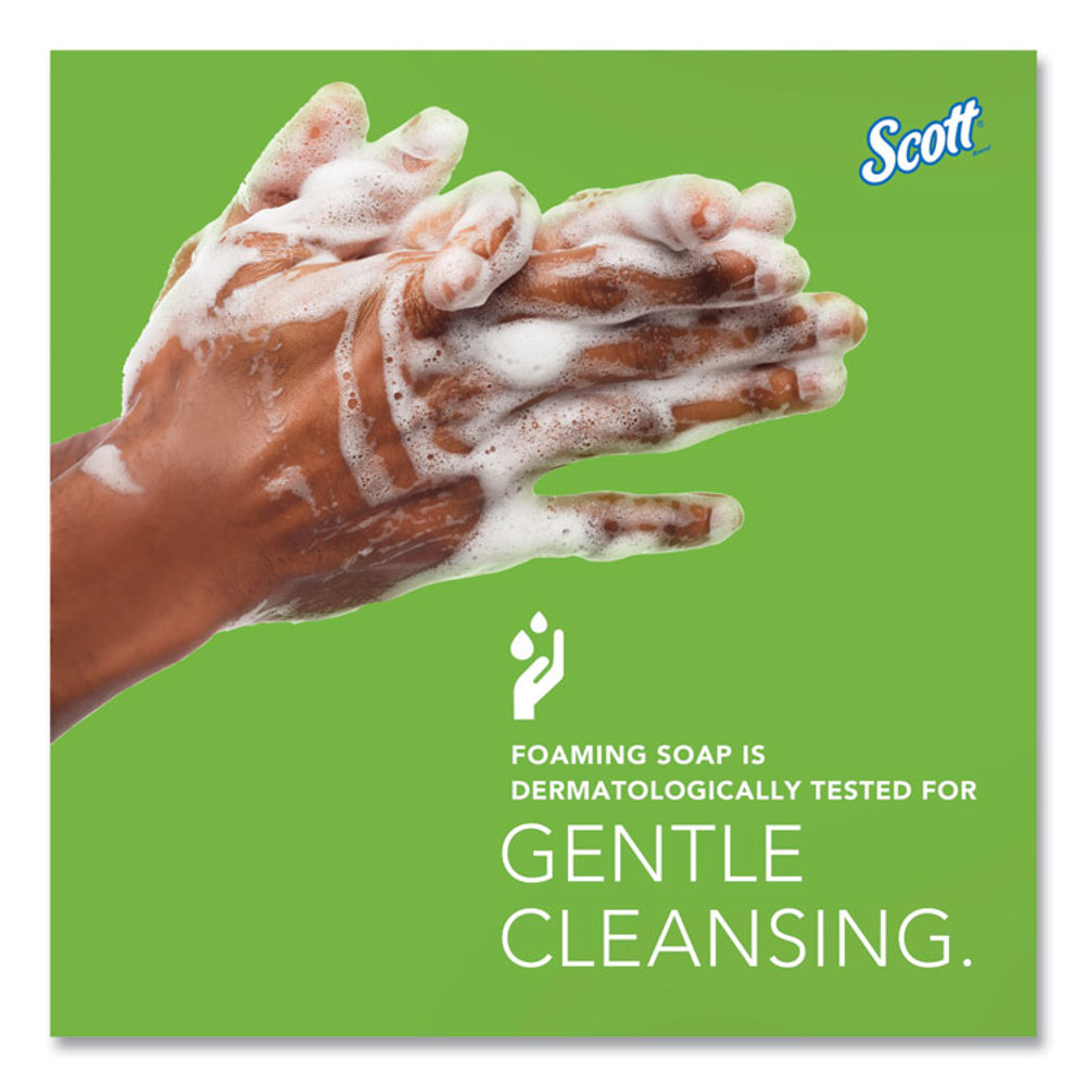 KIMBERLY-CLARK PROFESSIONAL Scott® 11285 Essential Green Certified Foam Skin Cleanser Refill, Fragrance-Free, 1,500 mL, 2/Carton