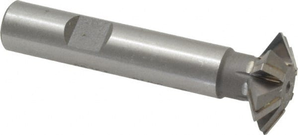 Whitney Tool Co. 30105 Double Angle Milling Cutter: 60 &deg;, 1" Cut Dia, 5/16" Cut Width, 1/2" Shank Dia, Carbide Tipped