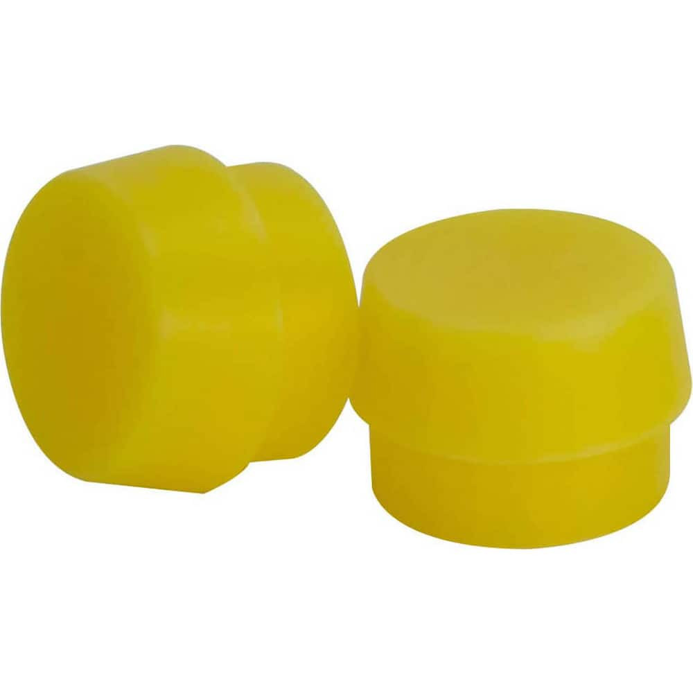 Bon Tool 71-565 Replacement Heads & Faces; Material: Plastic ; Tip Diameter (Decimal Inch): 2.0000 ; Hardness: Hard ; Color: Yellow ; Mount Type: Screw-In