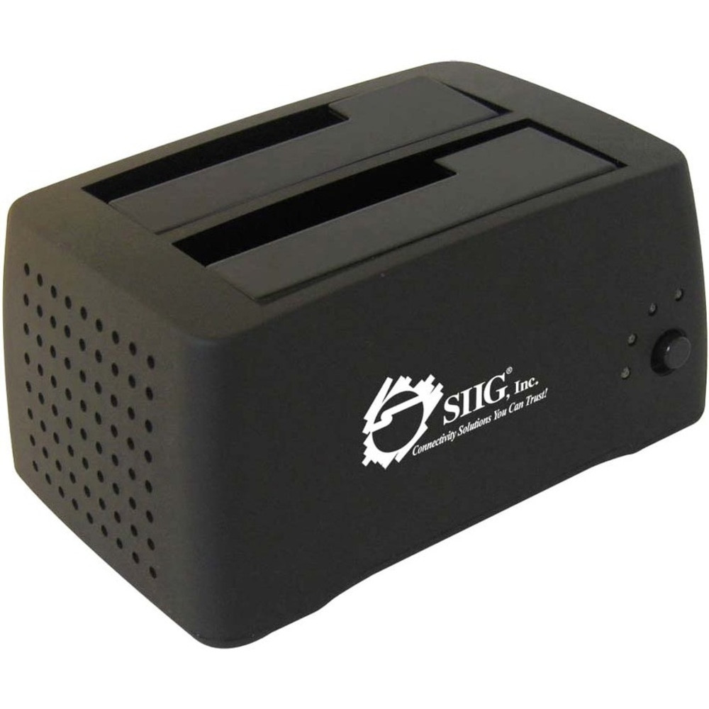 SIIG, INC. SIIG SC-SA0412-S1  Cool Dual SATA to USB 2.0 Docking Station - 3.5in - 1/3H Hot-swappable - External