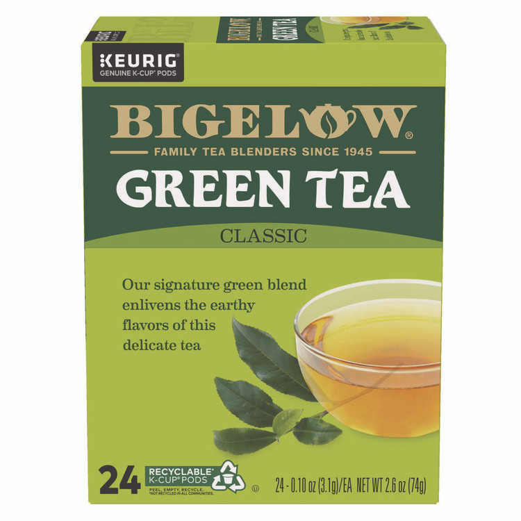 KEURIG DR PEPPER Bigelow® 6085 Green Tea K-Cup Pack, 24/Box