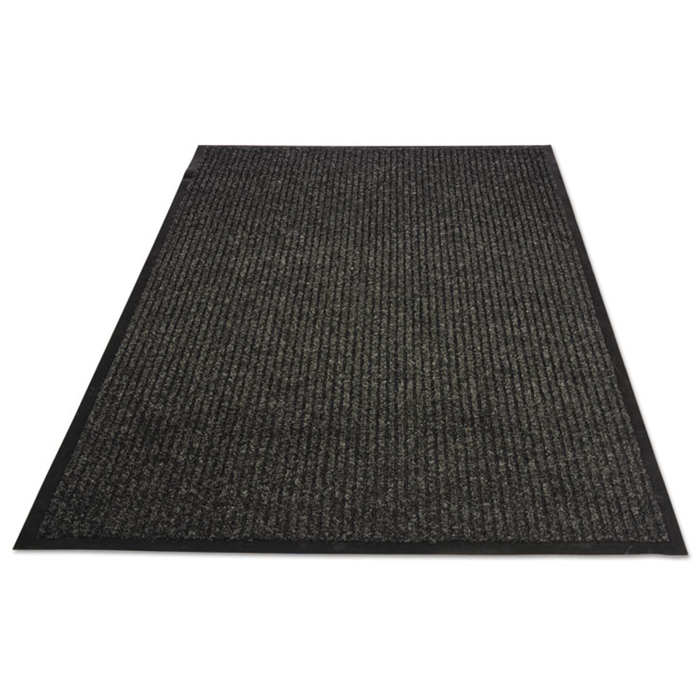 MILLENNIUM MAT COMPANY Guardian 64040630 Golden Series Dual Rib Indoor Wiper Mats, Rectangular, Charcoal Gray Carpeted Surface, 48" x 72"
