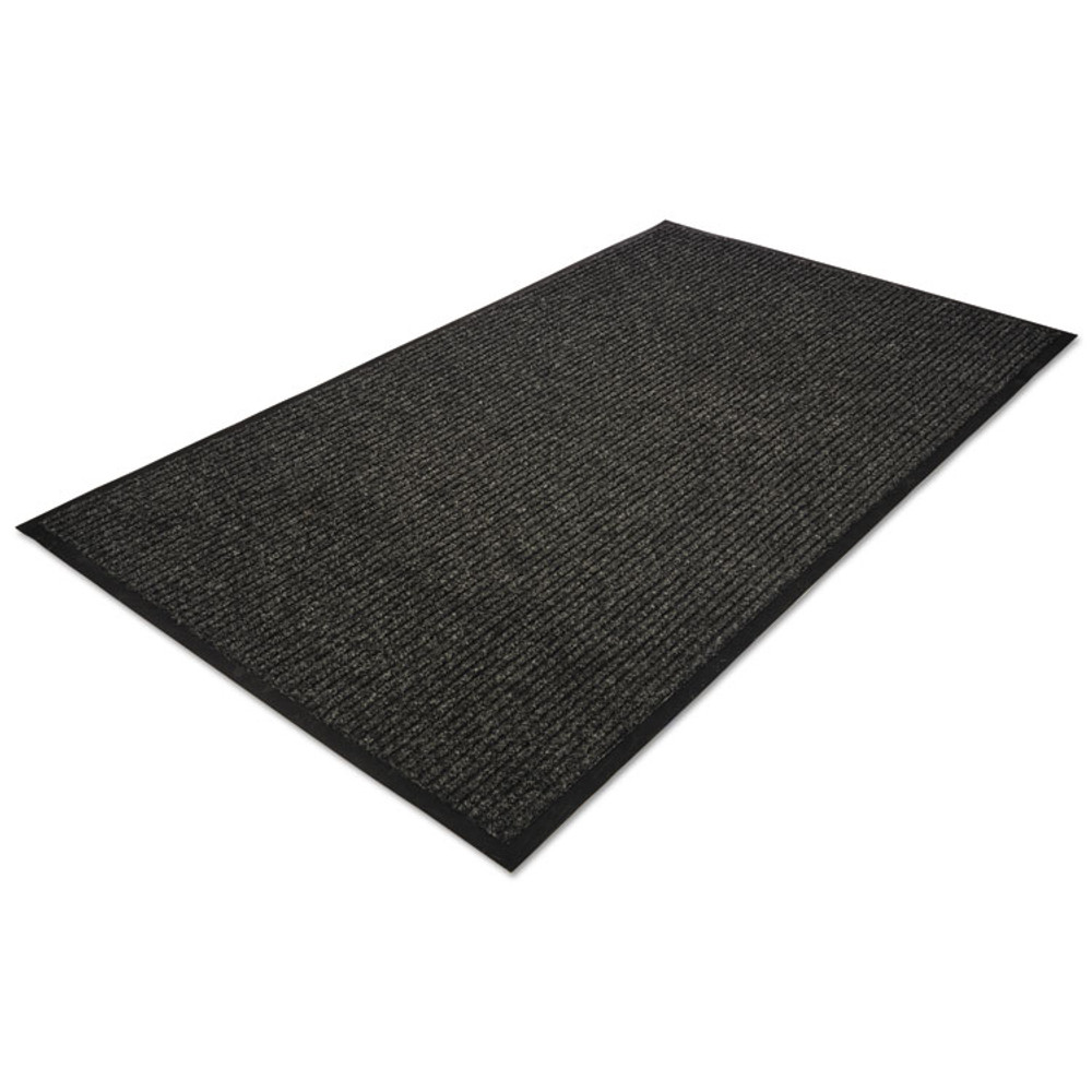 MILLENNIUM MAT COMPANY Guardian 64040630 Golden Series Dual Rib Indoor Wiper Mats, Rectangular, Charcoal Gray Carpeted Surface, 48" x 72"