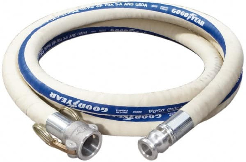 Continental ContiTech FTH100-20CE-M Food & Beverage Hose: 1" ID, 1.44" OD, 20' Long