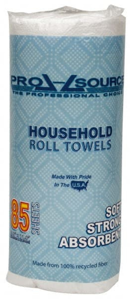 PRO-SOURCE 40760282 Paper Towels: Perforated Roll, 30 Rolls, 2 Ply, White