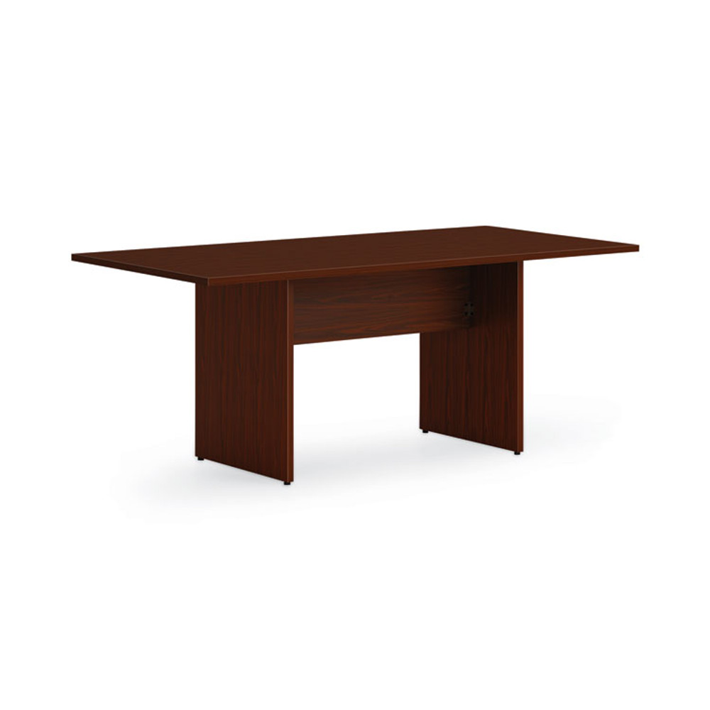 HON COMPANY TBL96BSELT1 Mod Slab Base for 96" Table Tops, 63.5w x 29.23d x 28h, Traditional Mahogany