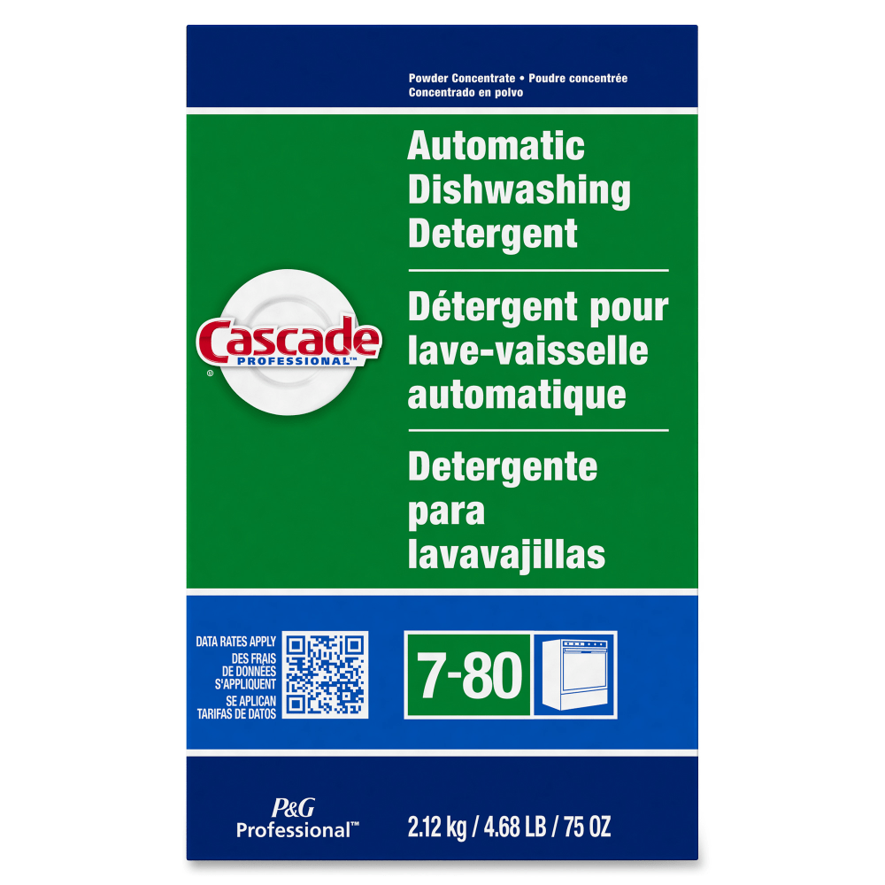 THE PROCTER & GAMBLE COMPANY 59535CT Cascade Dishwashing Detergent, 75 Oz, Fresh Scent, Carton Of 7 Boxes