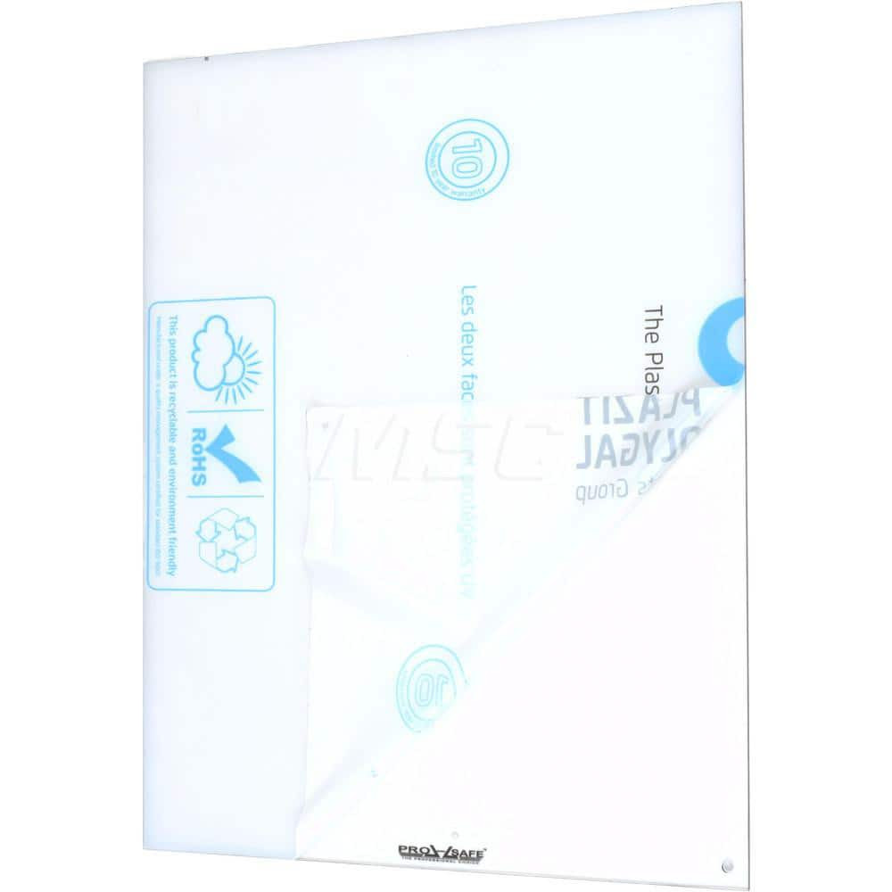 PRO-SAFE 70029-L Shield: Polycarbonate, 16" Wide, 20" Long, 1/8" Thick