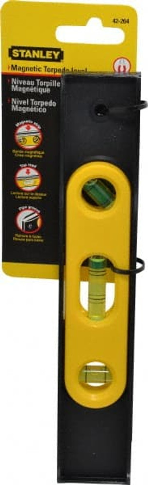 Stanley 42-264 Magnetic 9" Long 3 Vial Torpedo Level